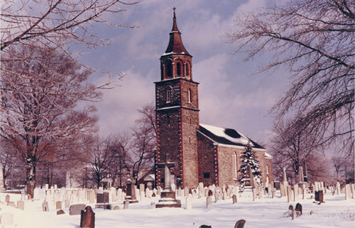 St. Paul's Church - snowy scene
