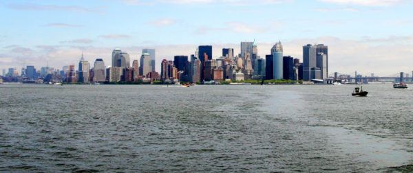 View of Manhattan from New York Harbor